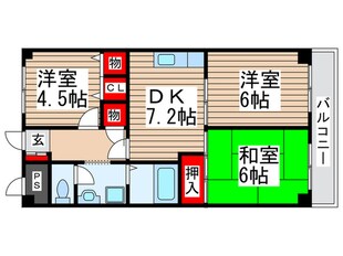 流山スカイハイツの物件間取画像